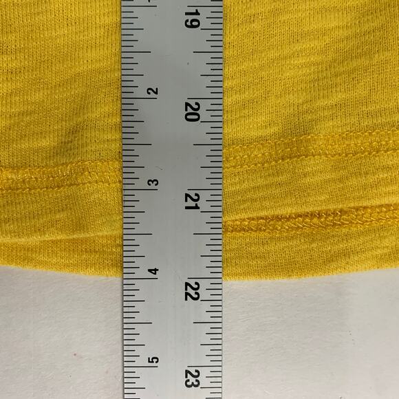 Umgee M Womens Mixed Media Floral Sleeve Top Butter Yellow - Picture 7 of 8